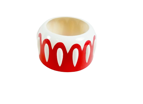 Muscle Coupe 72" - décoration Rouge/Blanc, Capot