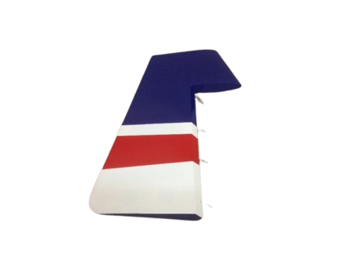 Extreme Flight - Extra 300 91" V2, Gouvernail, Bleu/Blanc