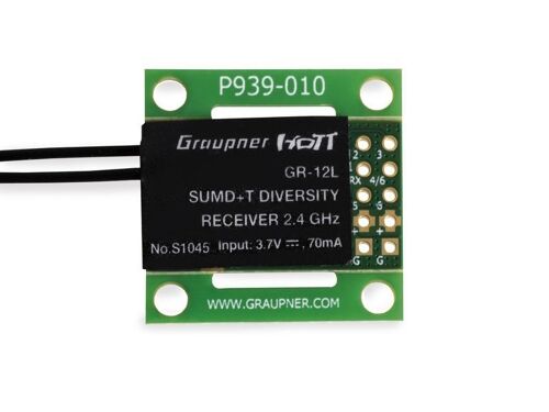 Graupner GR-12L 6 Channel 2.4GHz HoTT Receiver