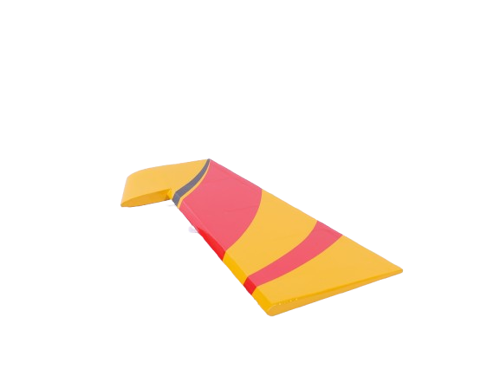 Velox Revolution 52", Seitenruder (Gelb Rot)