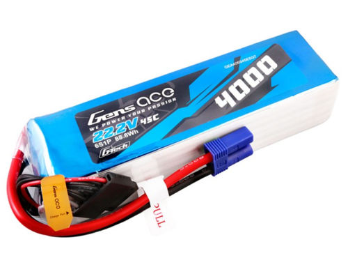 Gens Ace G-Tech 4000mAh 6S1P 22,2V 45C Lipo Battery