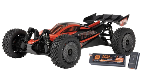 Arrma - TYPHON GROM 223S BLX Brushless 4X4 Small Scale 1/14 Buggy RTR with Battery & Charger, Red