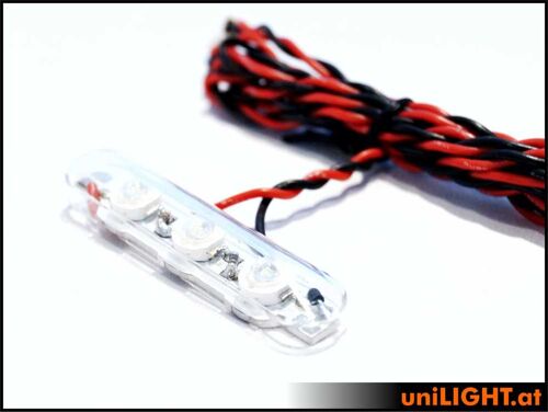 Unilight - Barre de navigation LED 12mm, 4x3W (2x rouge, 2x vert)