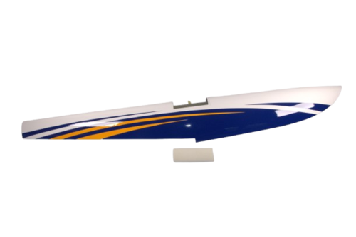 Extreme Flight - Turbo Bushmaster 100" (40CC), Kit complet de flotteurs pour eau, Bleu/Blanc/Jaune