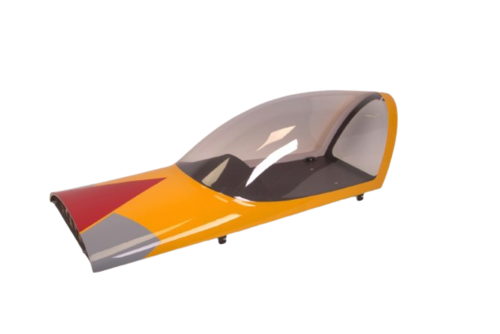 Extreme Flight - Slick 580 91", Verrière, Jaune/Rouge/Gris