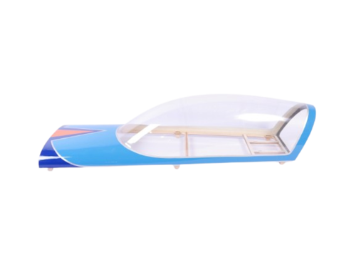 Extra 300 104" V2, verrière, Bleu/orange/blanc