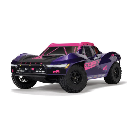 Arrma - 1/10 FURY 223S BLX Brushless 2WD Short Course Truck RTR with DSC, Purple