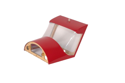 Muscle Coupe 72" - décoration Rouge/Blanc, Verrière