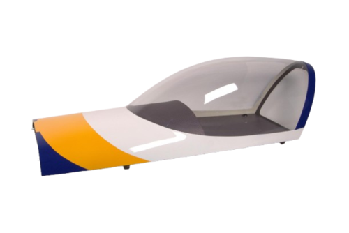 Extreme Flight - Slick 580 114", verrière, Bleu/Argent