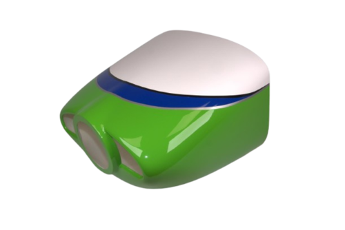 Extreme Flight - Extra 300 91" V2, Cowl, Vert/Blanc