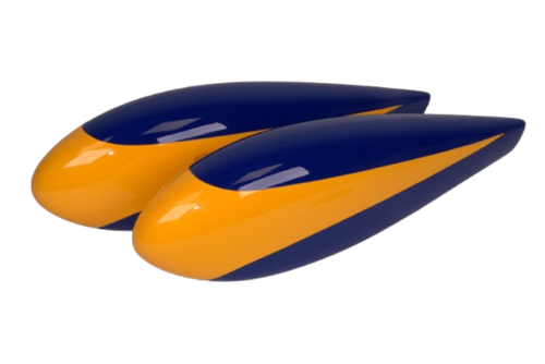 Extreme Flight - Slick 580 85", Wheelpants, Blue/White/Silver