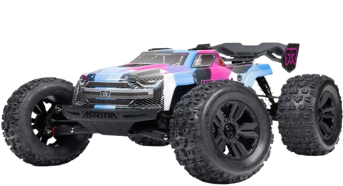Arrma - 1/8 KRATON 6S V6 4X4 BLX Brushless Speed Monster Truck RTR, Blue/Pink