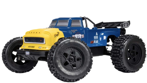 Arrma - 1/8 NOTORIOUS 6S V6 4X4 BLX Brushless Stunt Truck RTR, Blue