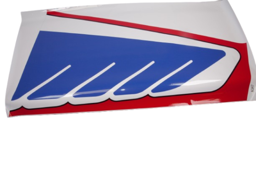 Laser 91", Unterseite der linken Tragfläche, Folie