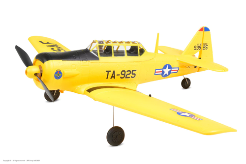 EZ-Wings - Mini AT-6 Texan - Yellow - RTF - 450mm - 1+1 Li-Po Battery - USB Charger