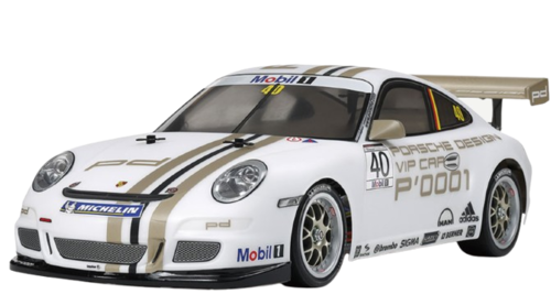 Tamiya - Porsche 911 GT3 Cup VIP 2008 (TT-01) 1/10 Kit 4WD High Performance Racing Car + Motor/ESC (No Radio)