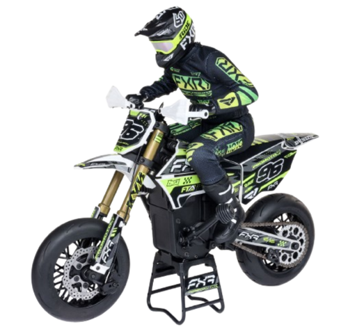 Losi - 1/4 Promoto-SM FXR Supermoto Motorcycle RTR Basic, White