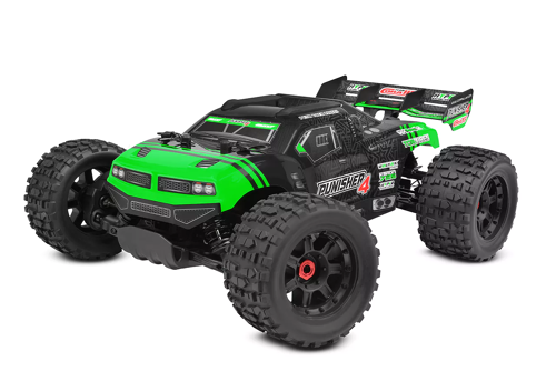 Team Corally - PUNISHER 4 - 1/10 - RTR - Green - Car - Brushless Power 4S - No Battery - No Charger
