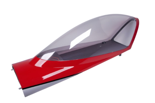 Extreme Flight - Peregrine 76,5" 60-70CC, Cockpitkap, Rood/Wit
