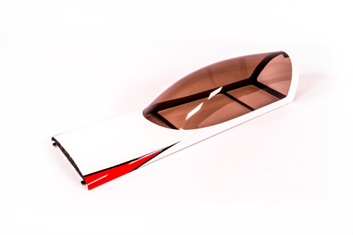 Extreme Flight - Edge 540 67", Canopy, Dark Red/White