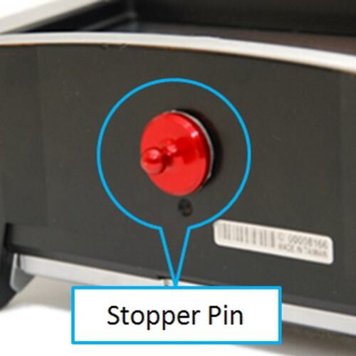 Stopper Pin for TX tray : Goupille de butée pour support TX