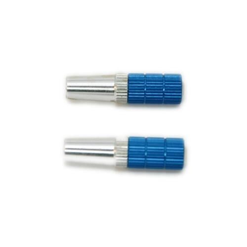 M4 Stick Ends V4 blue/silver : Embouts de stick M4 V4 bleu/argent
