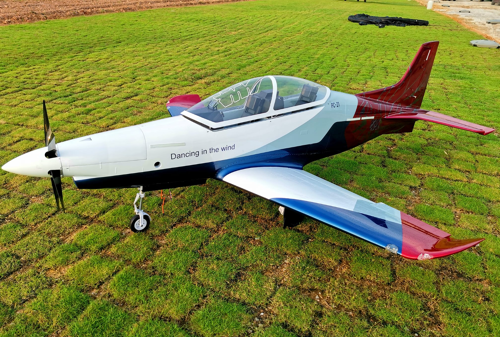 JMB Jets - PC-21 2400mm ARF Kit Bleu/Rouge/Blanc (Avec Trains Rentrants Électriques)
