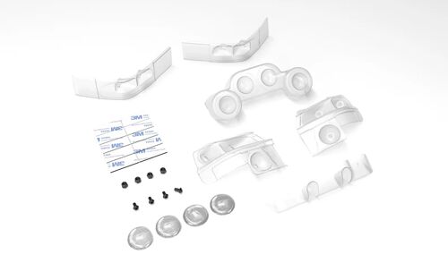 Carisma RC - M48S - Subaru WRC 1997 Light Buckets - Clear - Set