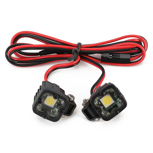 INJORA Lumières LED Brillantes pour Voiture RC, Phare et Projecteur pour Crawler RC 1/10