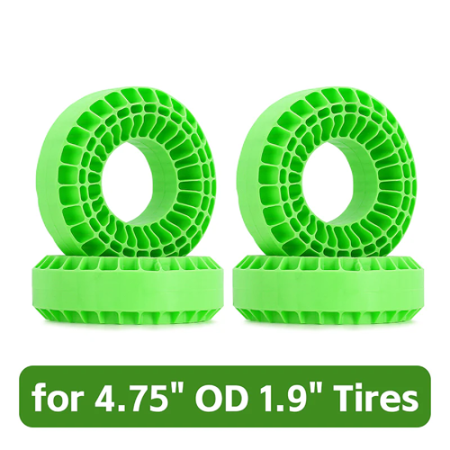 INJORA 4pcs Inserts en Caoutchouc Silicone pour Pneus 1.9" de 118-122mm (4.75" de diamètre extérieur)