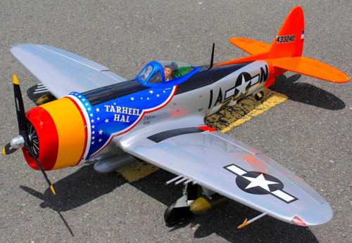 Seagull Models - P-47 Thunderbolt Tarheel Hal 30-40CC 1779mm ARF Kit (With Electric Retracts)