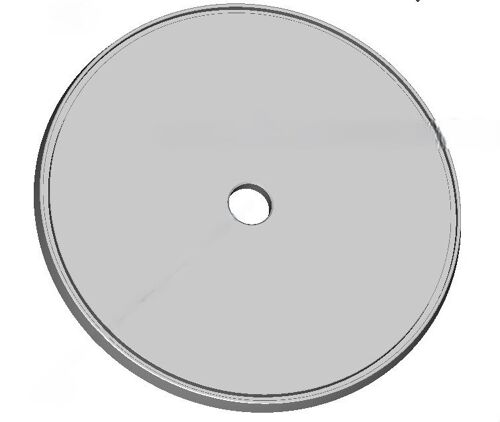 Krumscheid - Aluminium Backplate Spinner 80x80mm - 5mm shaft