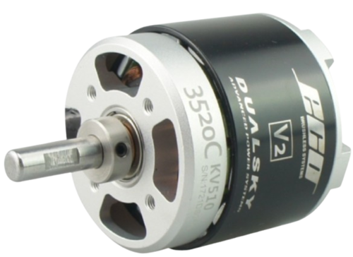 Dualsky - ECO 3520C 510KV 1150W Brushless Motor V2