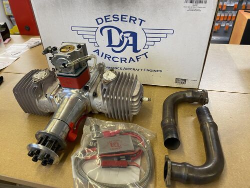 Second Hand - Desert Aircraft DA-170 Engine with Electronic Ignition & Knuckle headers