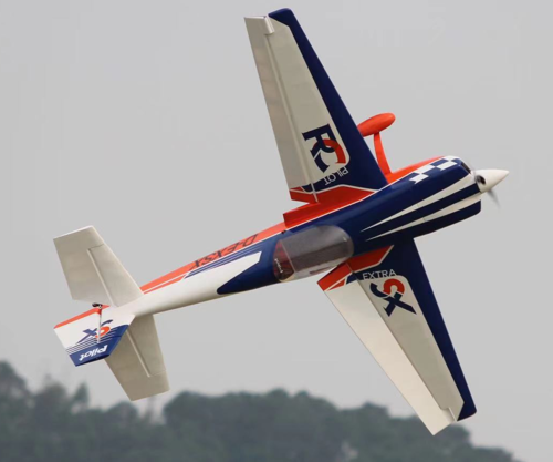 Pilot RC - Extra 330SX 103", Orange/Blanc/Bleu ARF Kit (Schéma 02)