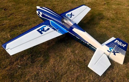 Pilot RC - Extra 330SX 103", Bleu/Blanc ARF Kit (Schéma 03)