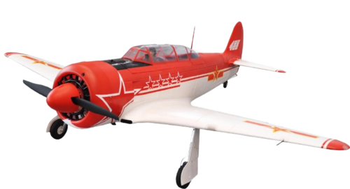 AMXFlight - Yak-11 1450mm PNP 6S Red/White