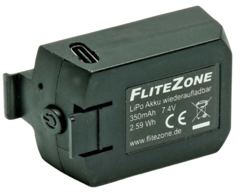 FliteZone - Batterie LiPo 350mAh 2S 7,4V pour MD500E