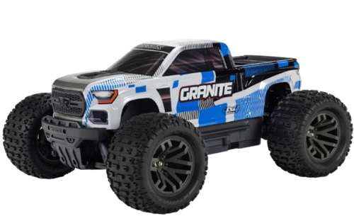 Arrma - 1/10 GRANITE MEGA 665 4X4 RTR Borstel Monster Truck, Blauw
