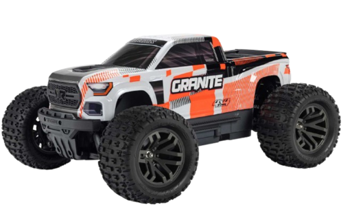 Arrma - 1/10 GRANITE MEGA 665 4X4 RTR Borstel Monster Truck, Oranje