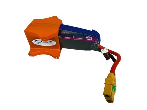 RC paraglider battery holder RoCket for 3S or 4S batteries
