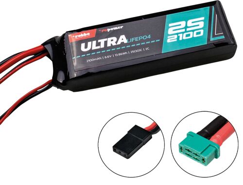 Robbe - Accu Ro-power Ultra LiFePo4 2100mAh 2S 6.6V 25-30C (MPX/JR)