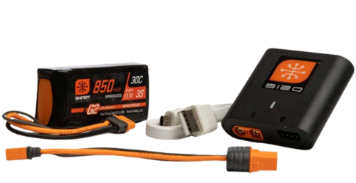 Spektrum - Smart Powerstage Air Bundle: 850mAh 3S G2 LiPo Battery / S120 Charger