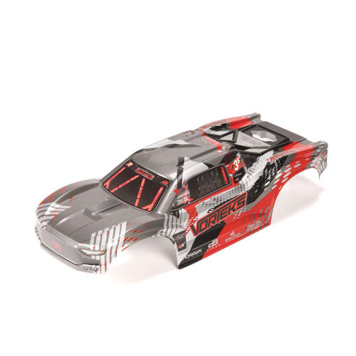 Arrma - 1/10 VORTEKS Clipless Lackierte Karosserie mit Abziehbild, Rot