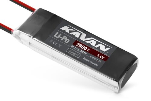 Batterie LiPo Kavan 2800mAh 2S1P 7,4V pour émetteur (TX)