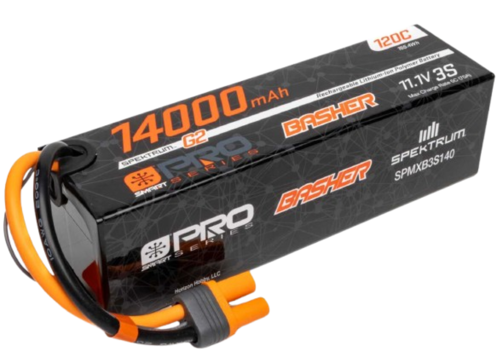 Spektrum - Batterie LiPo Smart G2 Pro Basher 11,1V 14000mAh 3S 120C : IC5