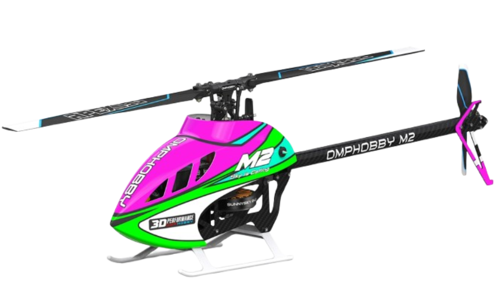 OMP Hobby - Hélicoptère M2 V3 Pro PNP - Rose (Avec batterie)