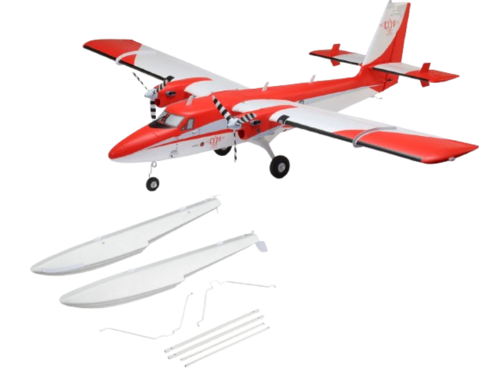 E-Flite - DHC-6 Twin Otter 1,4 m BNF Basic avec AS3X+ et SAFE Select Combo avec flotteurs