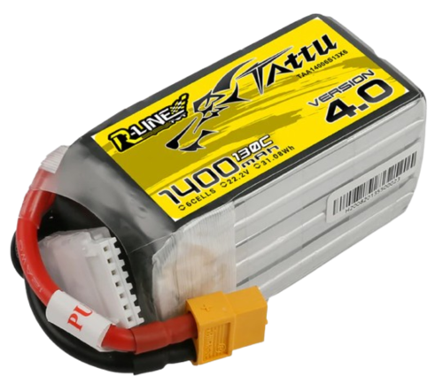 Tattu R-Line V4 1400mAh 6S1P 22,2V 130C Batterie Lipo XT60