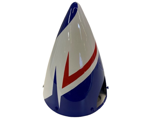 Extreme Flight - 4.5" / 115mm Carbon Spinner - Blue/White/Red
